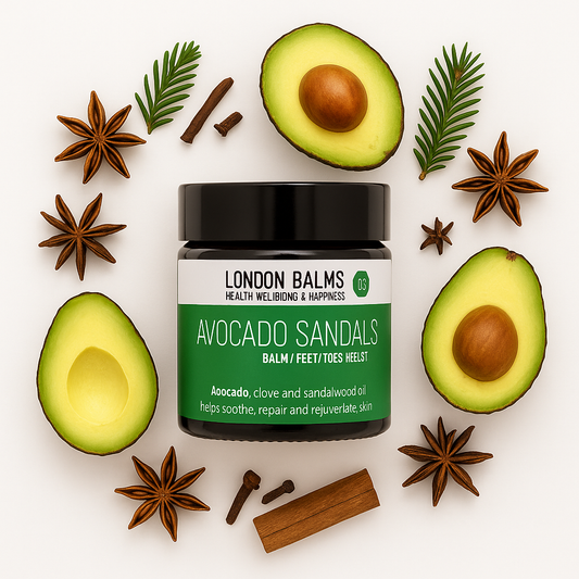 Avocado Sandals – Luxurious Organic Avocado Foot Balm for Deep Winter Nourishment