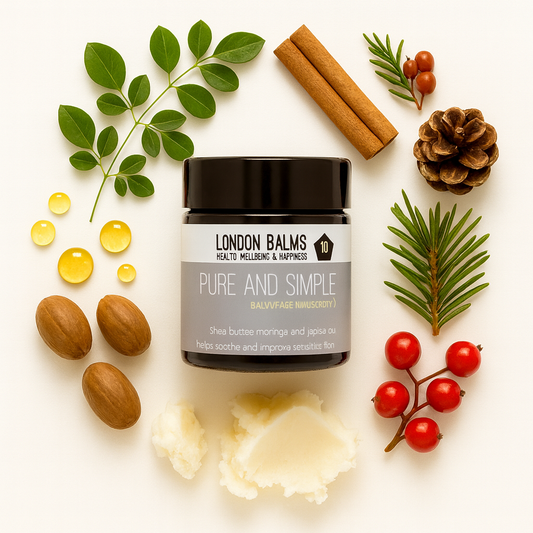 Pure & Simple – Luxurious Organic Face Balm with Moringa for Calm, Radiant Winter Skin