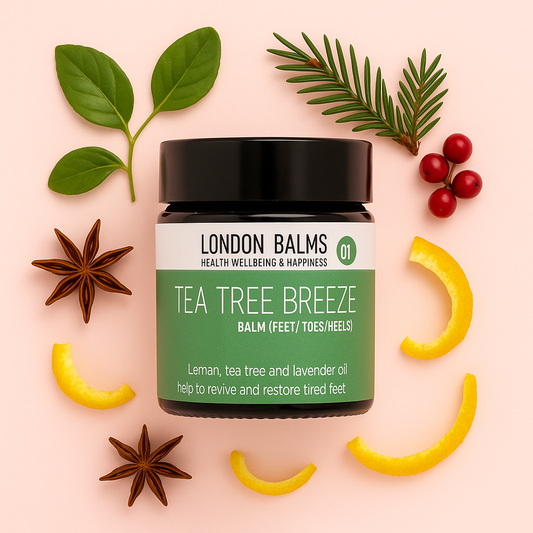 Tea Tree Breeze – Luxury Organic Foot &amp; Body Balm with Tea Tree for Fresh, Comforted Winter Skin